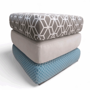 Tavolino pouf in tessuto