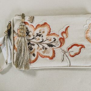 LISA CANVAS borsa in tela ricamata