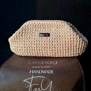 NANA'BAG pochette in fettuccia ntrecciata a mano